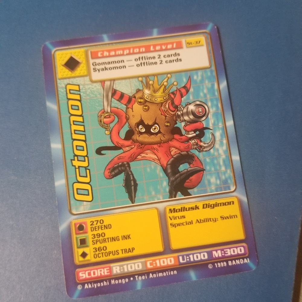 Octomon digimon card